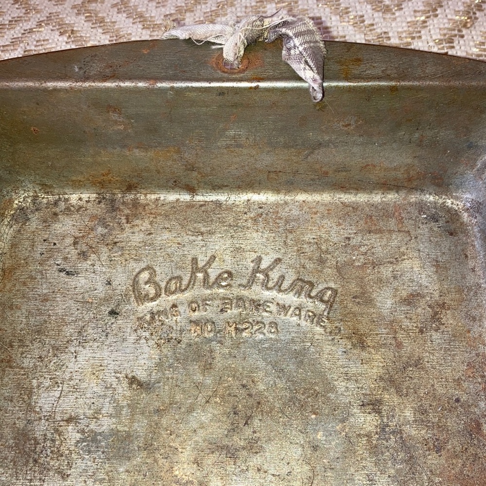 Rustic Metal Square Baking Pan Primitive Kitchen Decor - Picture 4 of 8